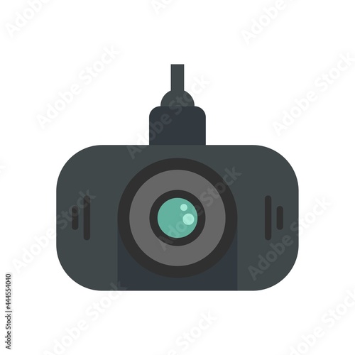 Led dvr camera icon flat isolated vector