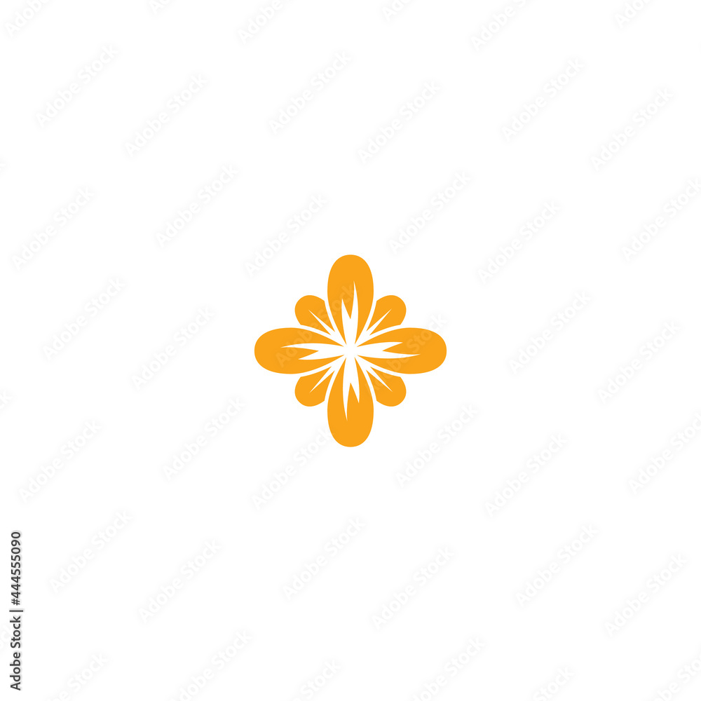 modern new flower logo design