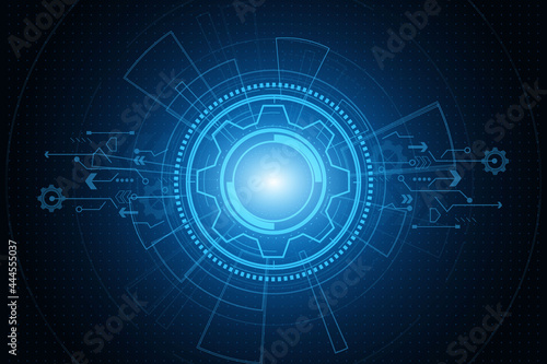 digital technology and engineering, digital telecoms concept, Hi-tech, futuristic technology background, vector illustration. 