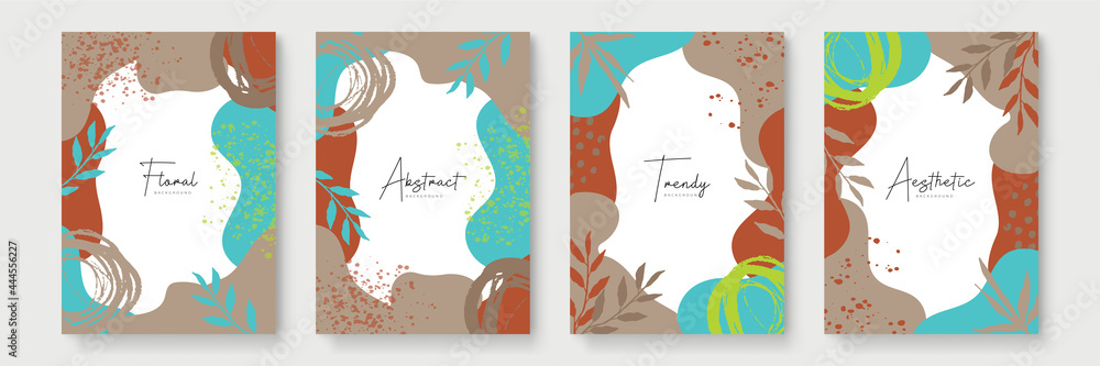 Abstract trendy universal artistic background templates. Good for cover, invitation, banner, placard, brochure, poster, card, flyer and other.