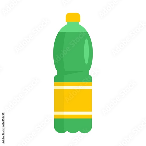 Pineapple soda icon flat isolated vector