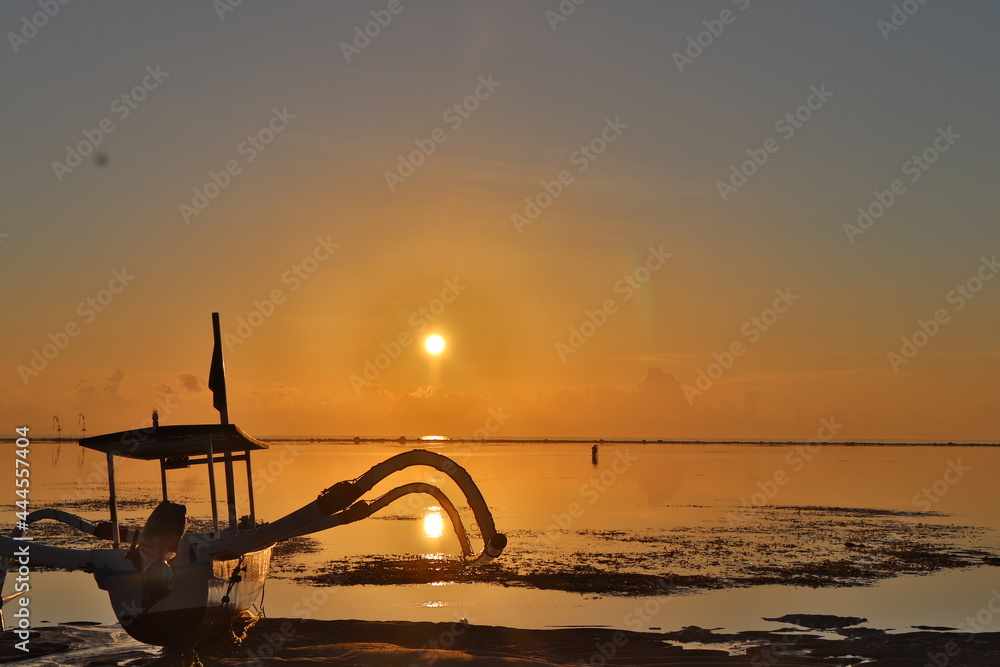Fototapeta premium sunset on the river