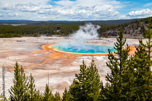 Grand Prismatic Spring in Yellowstone National Park Wyoming