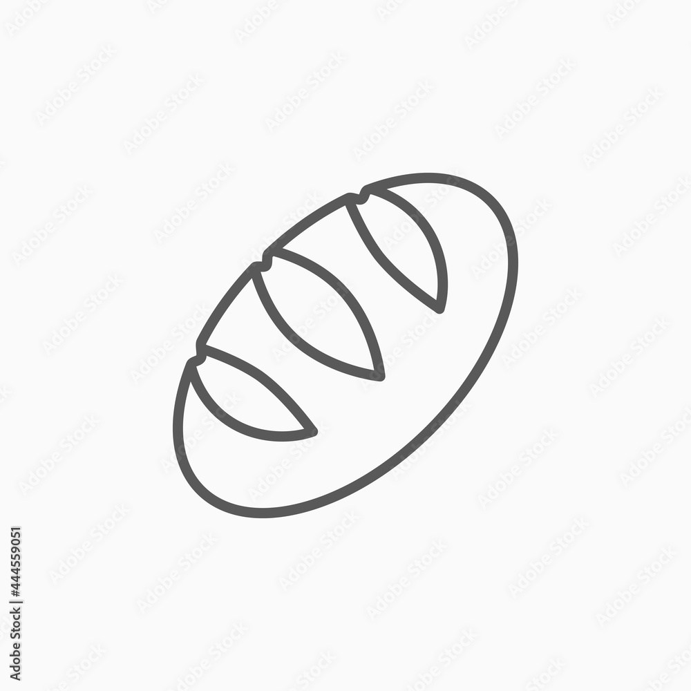 bread icon, baguette bread vector, food illustration bread icon, baguette bread vector, food illustration