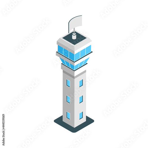 Isometric Airport Tower