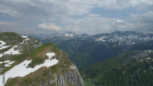 mountains of Lukavica Plateau in the spring, Montenegro photo