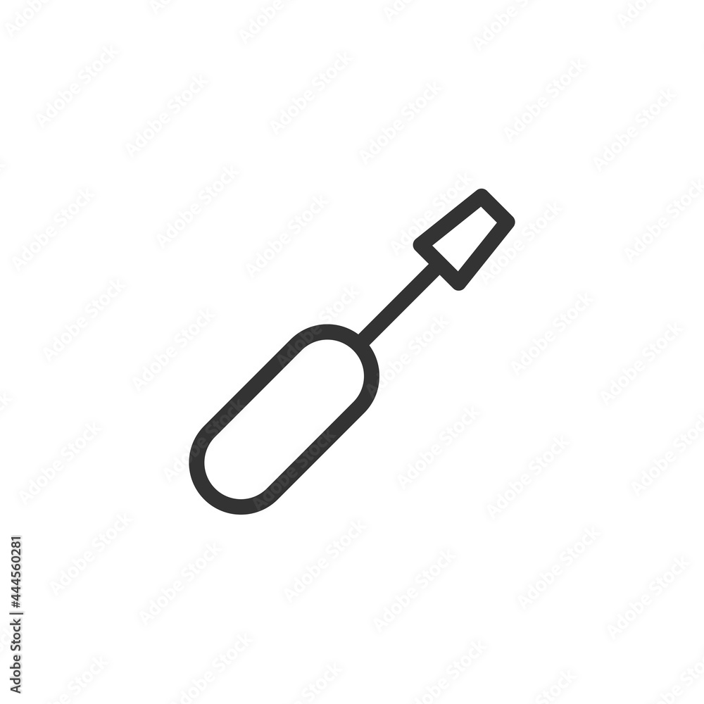 Screwdriver icon isolated on white background. Tool symbol modern, simple, vector, icon for website design, mobile app, ui. Vector Illustration
