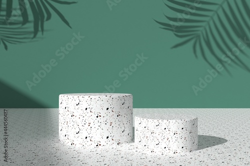 Abstract minimal scene, design for cosmetic or product display podium 3d render.