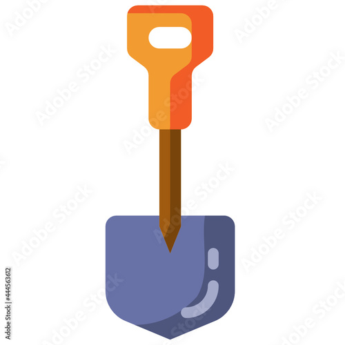 shovel flat icon
