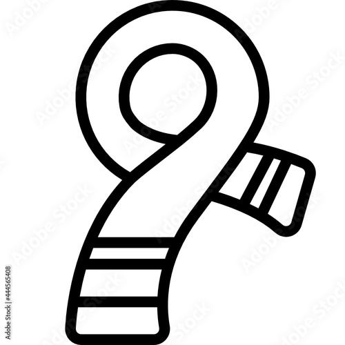 scarf line icon
