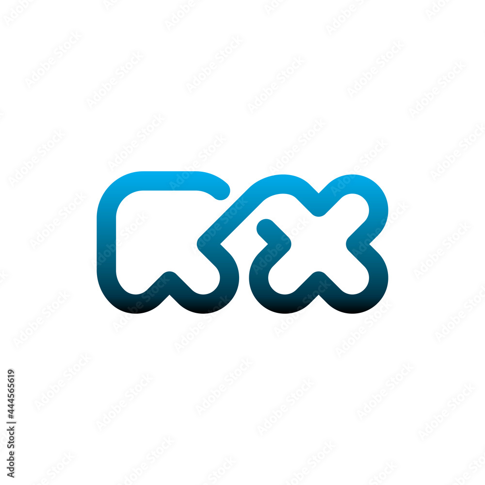 R and X or Up and cross letter symbol logo with modern style design vector R and X or Up and cross letter symbol logo with modern style design vector