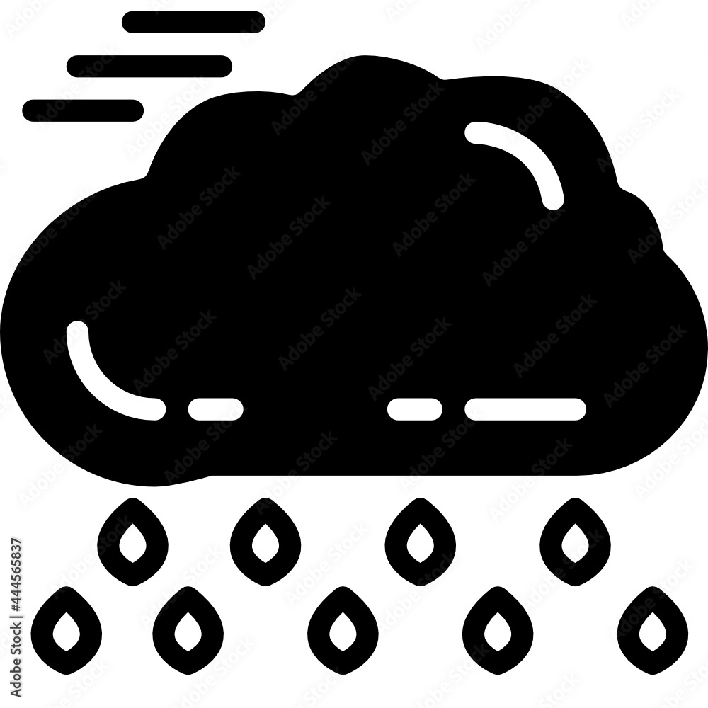 rain solid line icon rain solid line icon