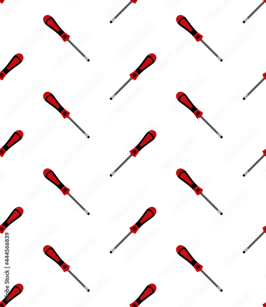 Screw Driver Icon Seamless Pattern, Screwdriver Icon Screw Driver Icon Seamless Pattern, Screwdriver Icon