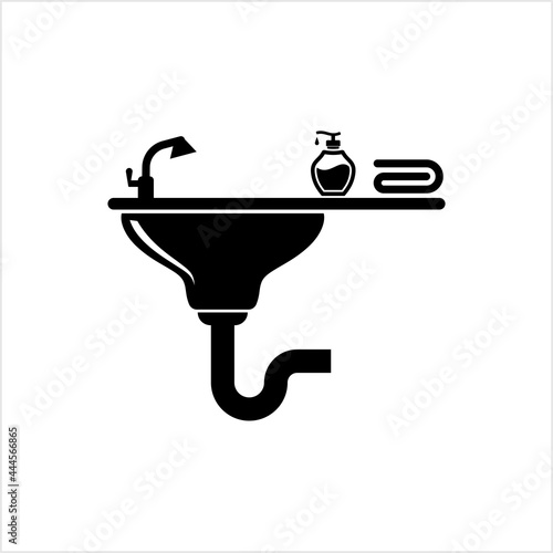 Sink Icon, Water Sink Icon, Kitchen Sink Icon