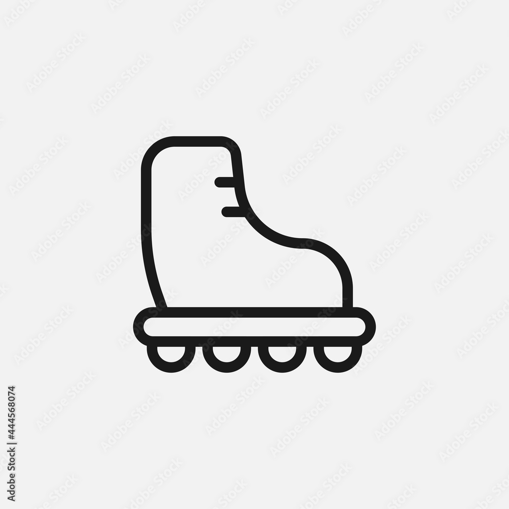 Roller skate icon isolated on background. Skate symbol modern, simple, vector, icon for website design, mobile app, ui. Vector Illustration Roller skate icon isolated on background. Skate symbol modern, simple, vector, icon for website design, mobile app, ui. Vector Illustration