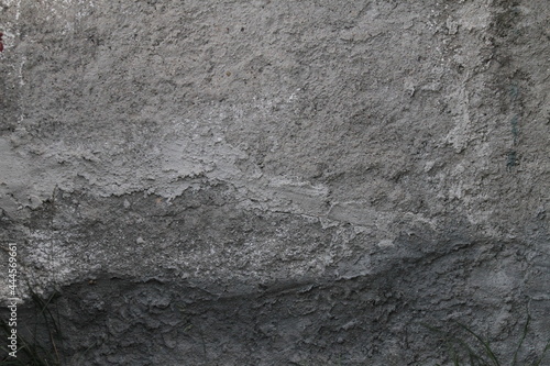 Cement plastered garden wall that can be used as a background in graphic works