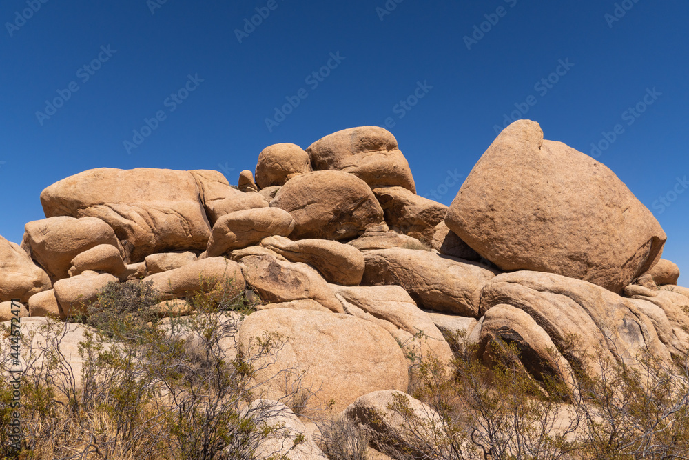 Stacked Large Rocks in the Joshua Tree National Park Stacked Large Rocks in the Joshua Tree National Park
