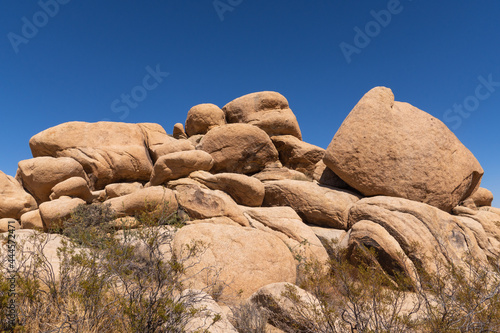 Stacked Large Rocks in the Joshua Tree National Park