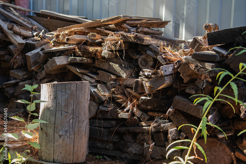 Old boards, wood for the stove