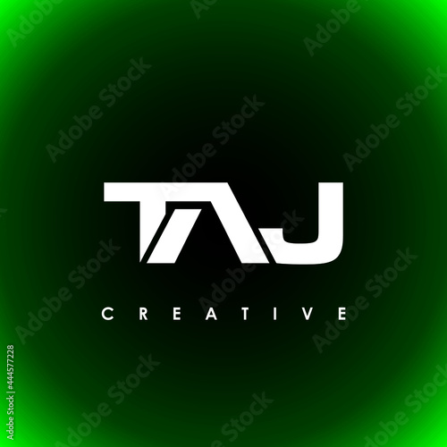 TAJ Letter Initial Logo Design Template Vector Illustration