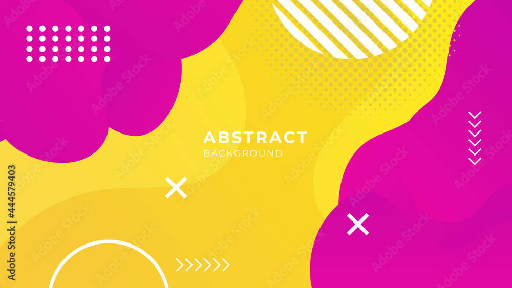 Futuristic colorful gradient background with geometric shapes and objects. Abstract design template for brochures, flyers, banners, headers, book covers background vector presentation design