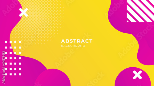 Futuristic colorful gradient background with geometric shapes and objects. Abstract design template for brochures, flyers, banners, headers, book covers background vector presentation design