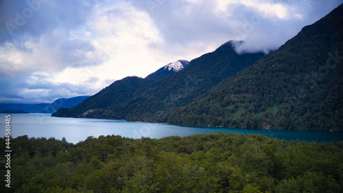 Lago todos Los Santos ubicado dentro del parque nacional Vicente Perez Rosales. photo