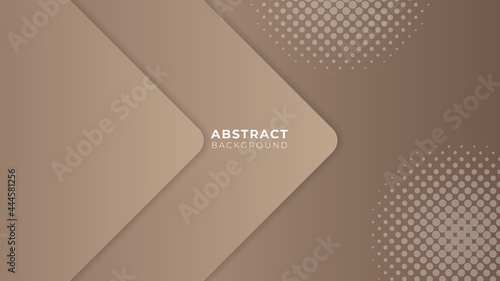 Brown beige abstract background. Neutral background in minimalist style. Contemporary vector Illustration. Minimal stylish background for beauty presentation, flyer, banner and branding design.