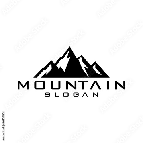 Mountain logo design vector