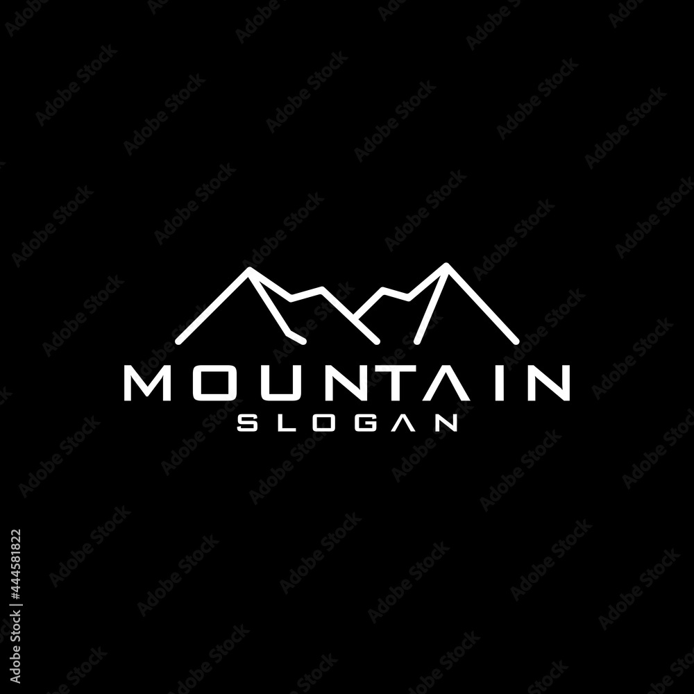 Mountain logo design vector Mountain logo design vector
