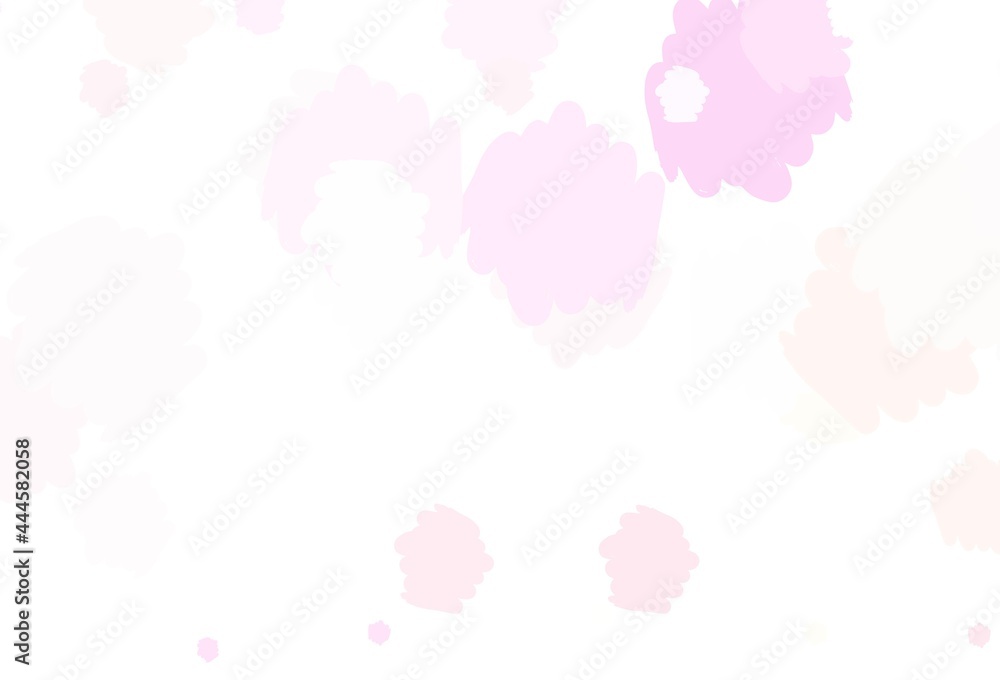 Light Pink, Yellow vector background with abstract shapes.