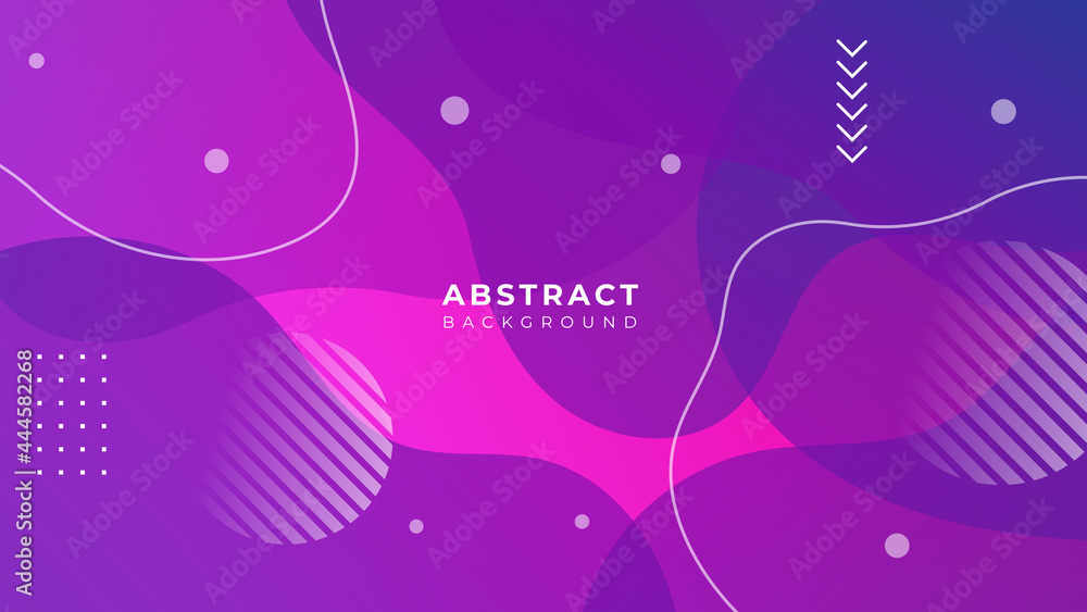 Modern pink and purple gradient color background with geometric shapes and objects. Abstract design template for brochures, flyers, banners, headers, book covers, notebooks background vector Modern pink and purple gradient color background with geometric shapes and objects. Abstract design template for brochures, flyers, banners, headers, book covers, notebooks background vector