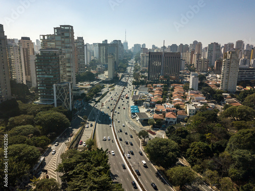 Parque Ibirapuera vista aérea São Paulo © Art by Pixel
