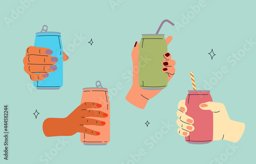 Hands With Cans