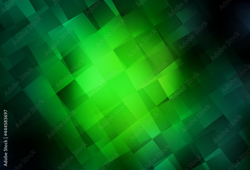 Fototapeta premium Dark Green vector background in polygonal style.