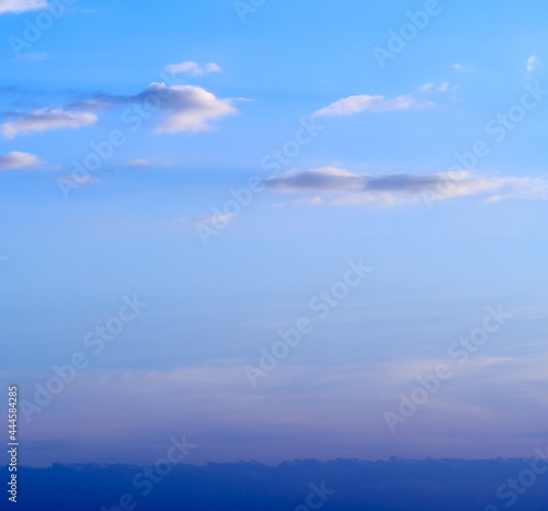 Impressive summer clouds. Abstract nature background.