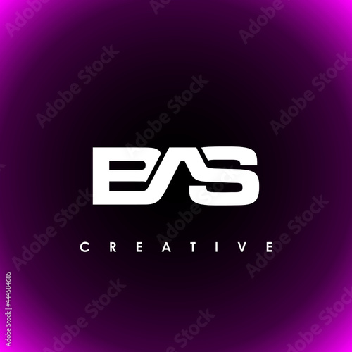 BAS Letter Initial Logo Design Template Vector Illustration