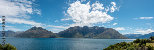 Beautiful panoramic view of Lake Wakatipu in summer, New Zealand © imagoDens