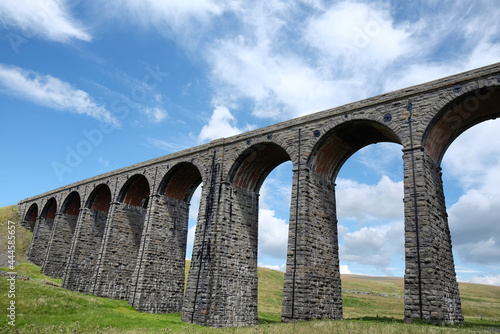 A view of the Ribblehead Viaduct  Ribblesdale in the Yorkshire Dales  North Yorkshire.