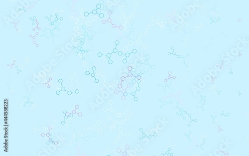 Light Pink, Blue vector pattern with artificial intelligence network. © smaria2015