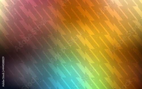 Dark Multicolor vector background with straight lines.