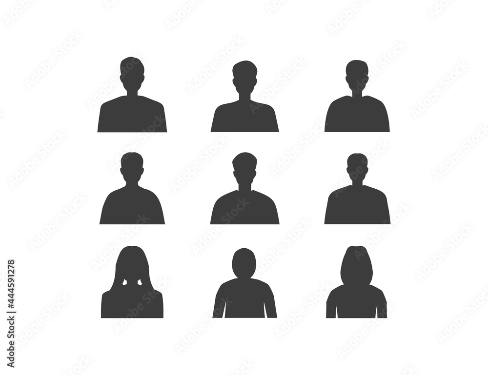 Male and female, people, users icon. Vector illustration. Male and female, people, users icon. Vector illustration.