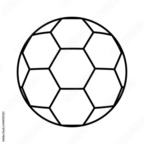 Fototapeta Naklejka Na Ścianę i Meble -  Soccer, football ball symbol, single goal isolated design vector illustration, web game  object
