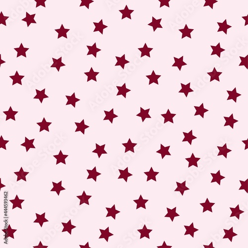 seamless pattern with stars pink background