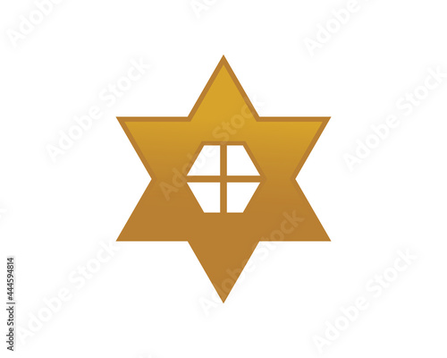 Fototapeta Naklejka Na Ścianę i Meble -  star home logo icon