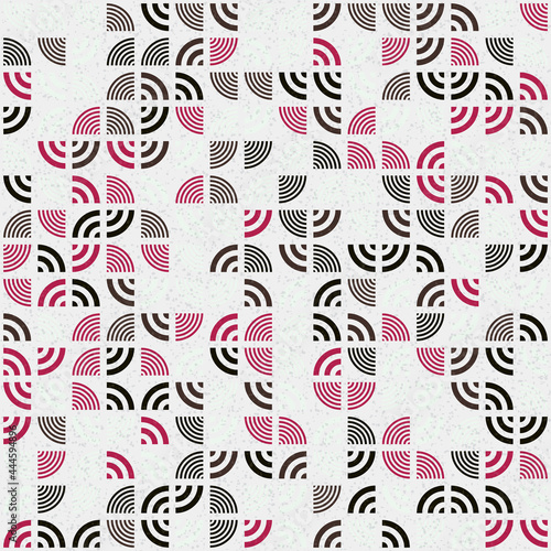 Abstract Geometric Pattern generative computational art illustration