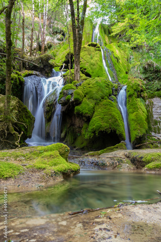 Waterfalls of La Toberia (Andoin, Alava - Spain). photo