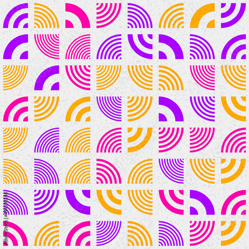 Abstract Geometric Pattern generative computational art illustration
