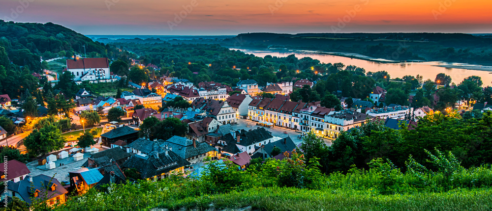 View of Kazimierz Dolny on the Vistula River, Poland