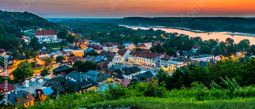 View of Kazimierz Dolny on the Vistula River, Poland photo